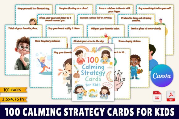 100 Calming Strategy Cards for Kids: A Practical Guide to Emotional Regulation
