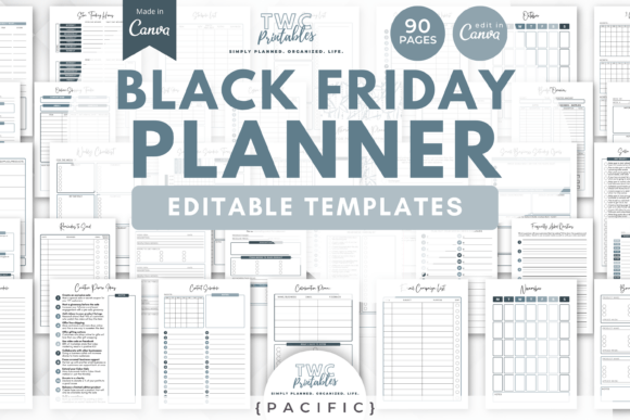 Black Friday Planner Canva PACIFIC: Organize Your Sales Strategy