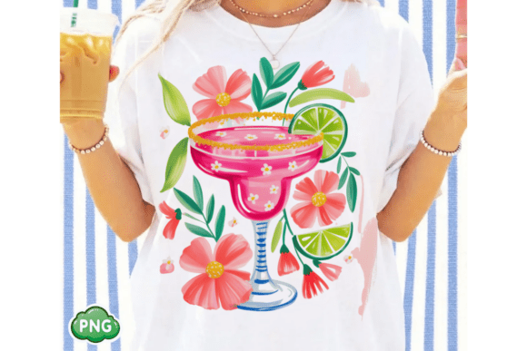 Effortless Tropical Flair: Integrating Pink Margarita and Coastal Cocktail PNGs into Your Design Toolkit