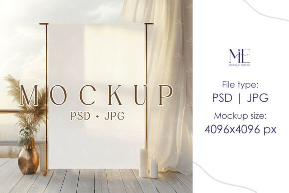 Elevate Your Wedding Stationery Business with a Professional Wedding Welcome Sign Mockup