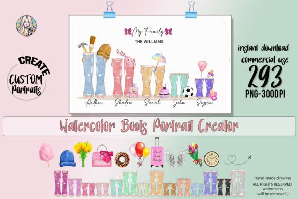 Exploring Watercolor Welly Boots Creator Clipart for Your Next Project