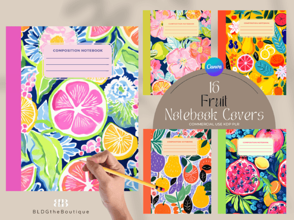 Freshen Up Your KDP Portfolio with 16 Fruit Journal Covers
