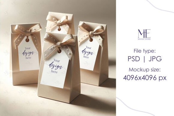 Gift Tag Mockup & Thank You Tag Mock-ups for Designers