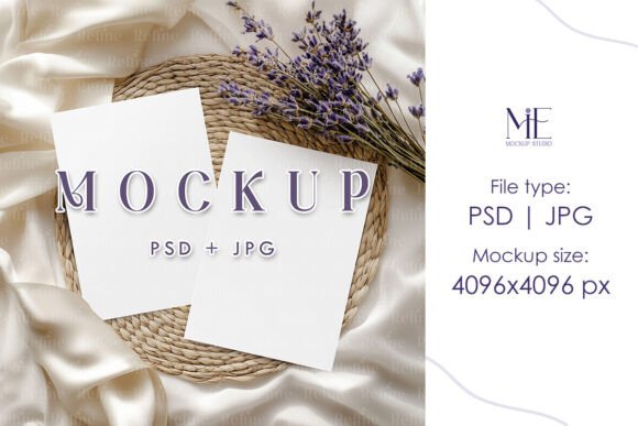 Mastering Your Design Presentation with the Double Invitation Mockup Greeting Card