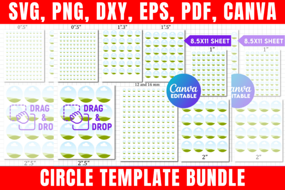 Streamline Your Projects with the Ultimate Blank Circle Template Bundle