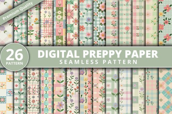 The Allure of the Digital Preppy Paper Pattern: A Blend of Tradition and Trend